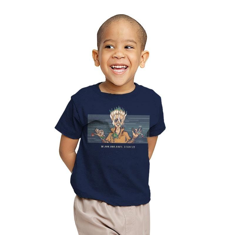 10 Billions Percent Science - Youth T-Shirts RIPT Apparel X-small / Navy