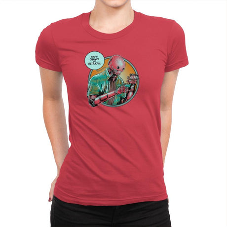 100% Chance of Betrayal Exclusive - Womens Premium T-Shirts RIPT Apparel Small / Red