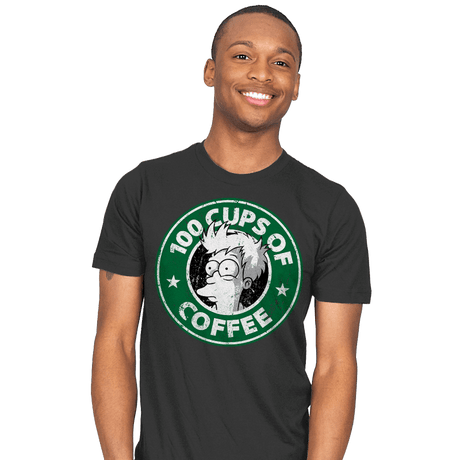 100 Cups of Coffee - Mens T-Shirts RIPT Apparel
