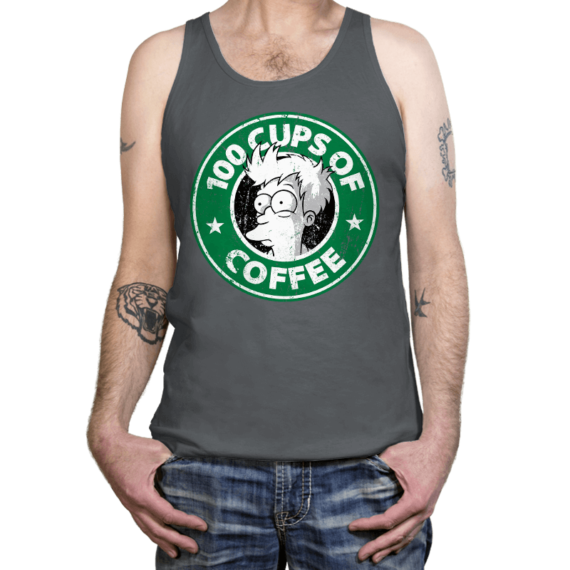 100 Cups of Coffee - Tanktop Tanktop RIPT Apparel