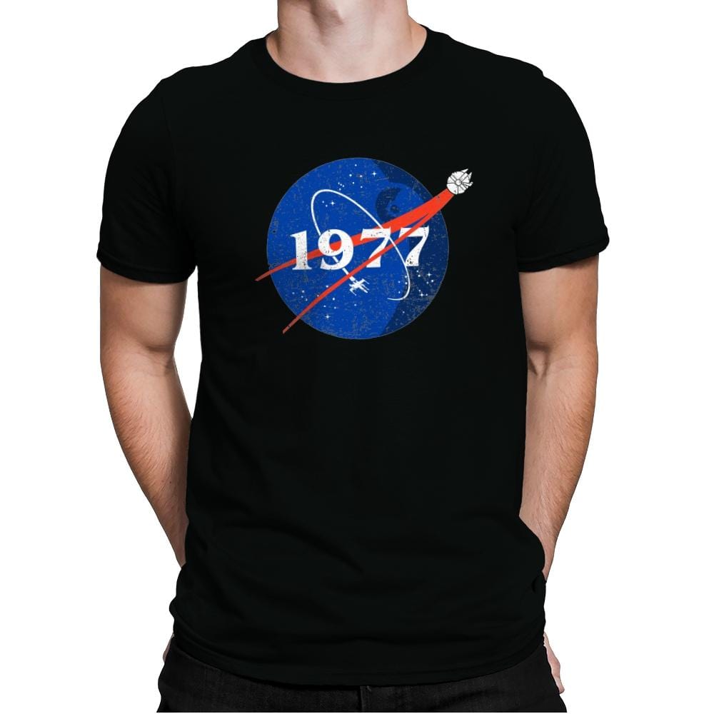 1977 - Mens Premium T-Shirts RIPT Apparel Small / Black