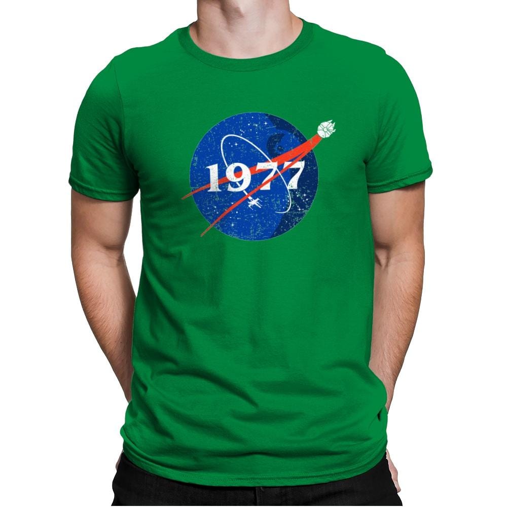 1977 - Mens Premium T-Shirts RIPT Apparel Small / Kelly