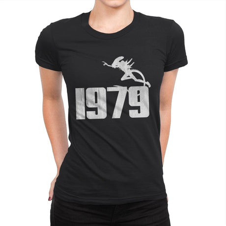 1979 - Womens Premium T-Shirts RIPT Apparel Small / Black