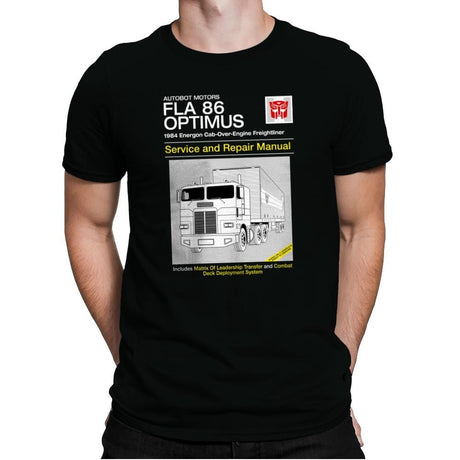 1984 Cab Repair Manual Exclusive - Shirtformers - Mens Premium T-Shirts RIPT Apparel Small / Black