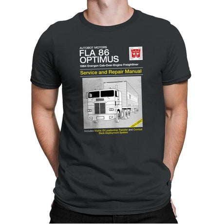 1984 Cab Repair Manual Exclusive - Shirtformers - Mens Premium T-Shirts RIPT Apparel Small / Heavy Metal