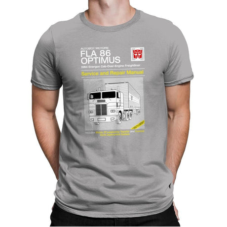 1984 Cab Repair Manual Exclusive - Shirtformers - Mens Premium T-Shirts RIPT Apparel Small / Light Grey
