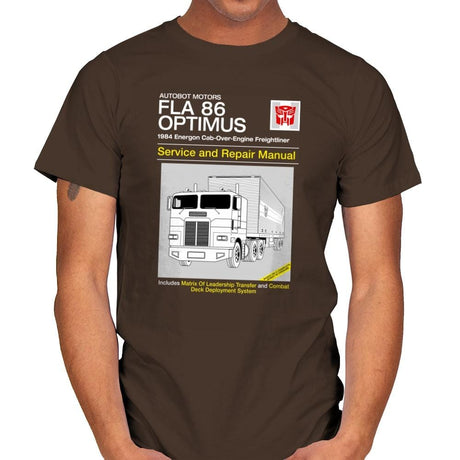 1984 Cab Repair Manual Exclusive - Shirtformers - Mens T-Shirts RIPT Apparel Small / Dark Chocolate