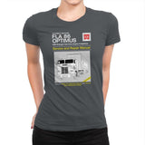 1984 Cab Repair Manual Exclusive - Shirtformers - Womens Premium T-Shirts RIPT Apparel Small / Heavy Metal
