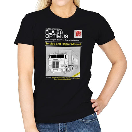 1984 Cab Repair Manual Exclusive - Shirtformers - Womens T-Shirts RIPT Apparel Small / Black
