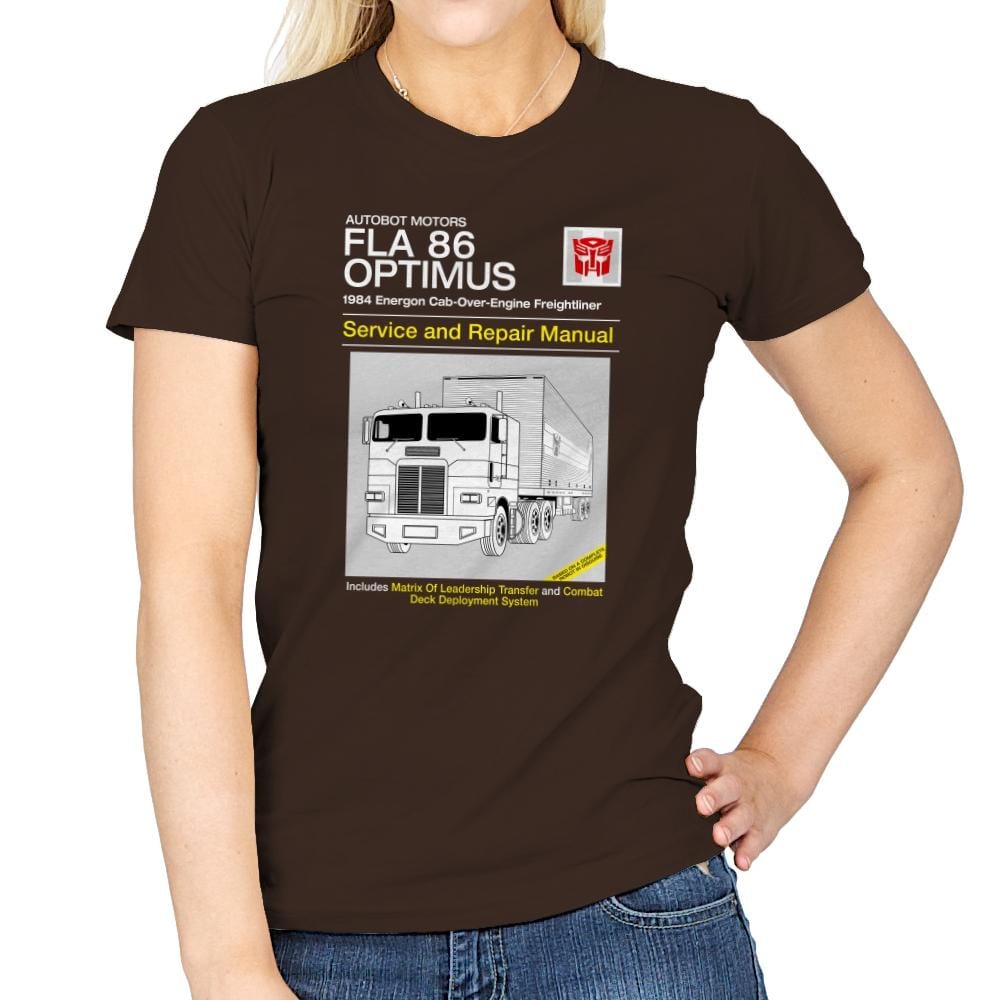 1984 Cab Repair Manual Exclusive - Shirtformers - Womens T-Shirts RIPT Apparel Small / Dark Chocolate