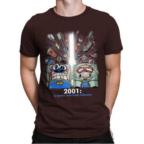 2001: A Space Madness Odyssey Exclusive - Mens Premium T-Shirts RIPT Apparel Small / Dark Chocolate