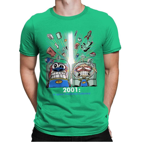 2001: A Space Madness Odyssey Exclusive - Mens Premium T-Shirts RIPT Apparel Small / Kelly Green