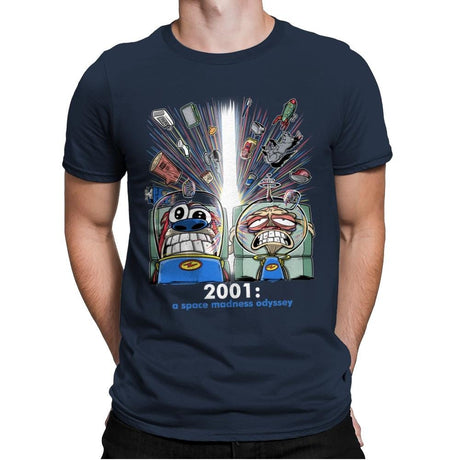 2001: A Space Madness Odyssey Exclusive - Mens Premium T-Shirts RIPT Apparel Small / Midnight Navy