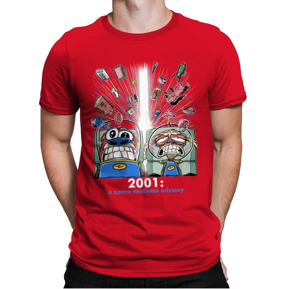 2001: A Space Madness Odyssey Exclusive - Mens Premium T-Shirts RIPT Apparel Small / Red