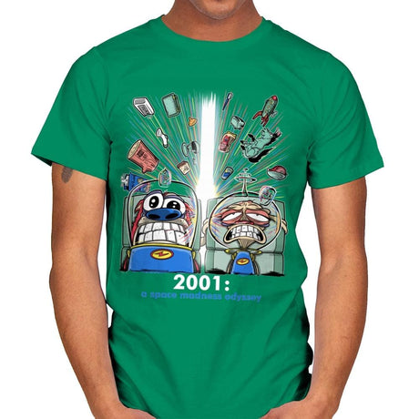 2001: A Space Madness Odyssey Exclusive - Mens T-Shirts RIPT Apparel Small / Kelly Green