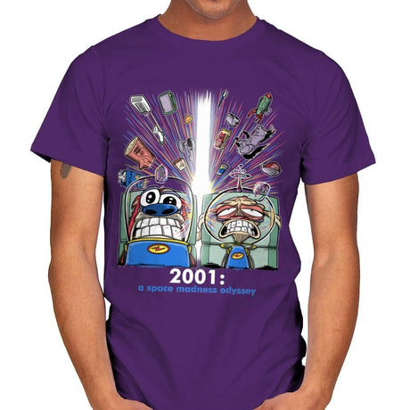 2001: A Space Madness Odyssey Exclusive - Mens T-Shirts RIPT Apparel Small / Purple