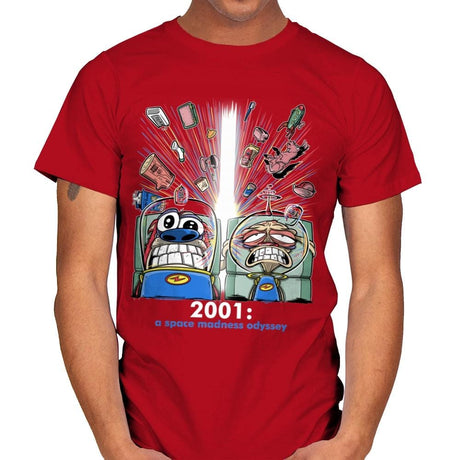 2001: A Space Madness Odyssey Exclusive - Mens T-Shirts RIPT Apparel Small / Red