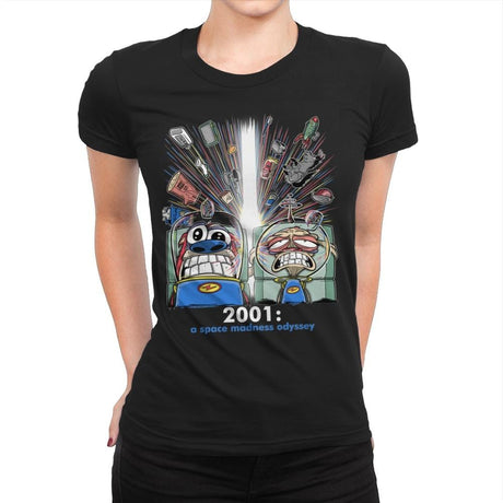 2001: A Space Madness Odyssey Exclusive - Womens Premium T-Shirts RIPT Apparel Small / Black