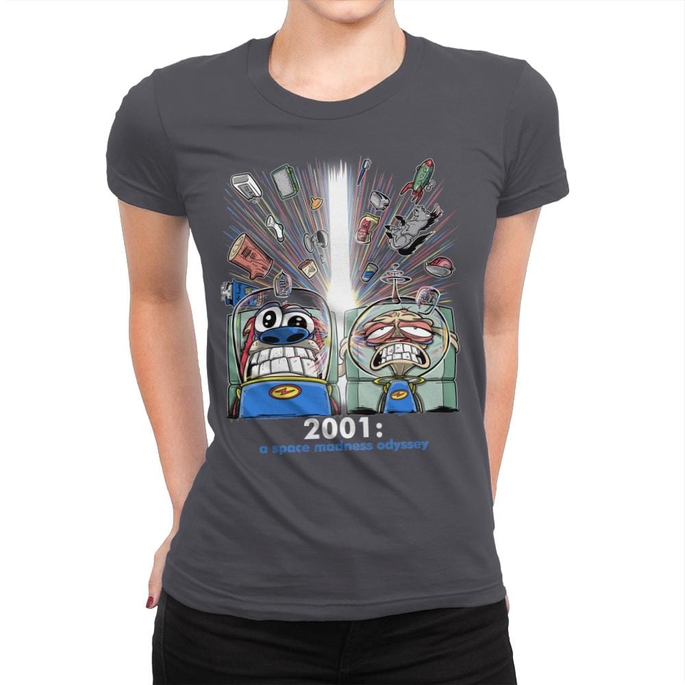 2001: A Space Madness Odyssey Exclusive - Womens Premium T-Shirts RIPT Apparel Small / Heavy Metal