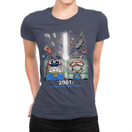 2001: A Space Madness Odyssey Exclusive - Womens Premium T-Shirts RIPT Apparel Small / Indigo