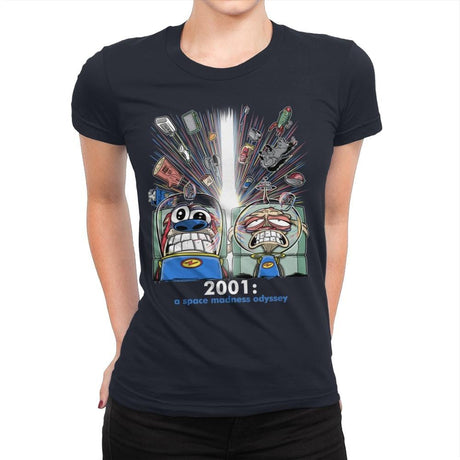 2001: A Space Madness Odyssey Exclusive - Womens Premium T-Shirts RIPT Apparel Small / Midnight Navy