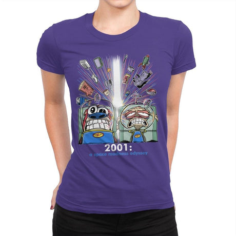 2001: A Space Madness Odyssey Exclusive - Womens Premium T-Shirts RIPT Apparel Small / Purple Rush