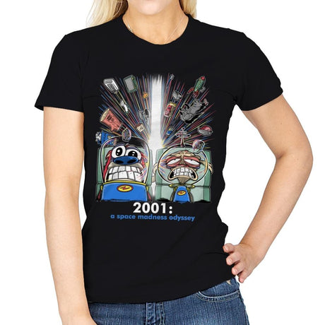 2001: A Space Madness Odyssey Exclusive - Womens T-Shirts RIPT Apparel Small / Black