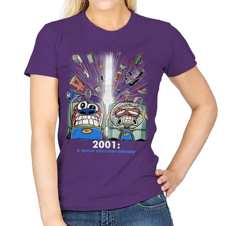 2001: A Space Madness Odyssey Exclusive - Womens T-Shirts RIPT Apparel Small / Purple