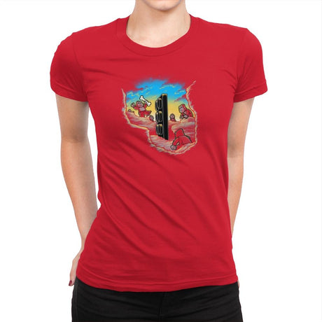 2001 Bricks Exclusive - Womens Premium T-Shirts RIPT Apparel Small / Red