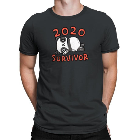 2020 Panda Survivor - Mens Premium T-Shirts RIPT Apparel Small / Heavy Metal