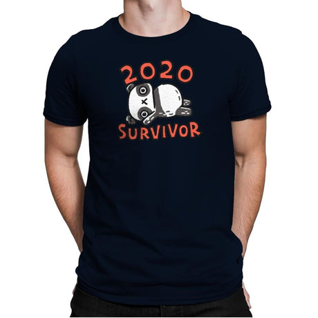 2020 Panda Survivor - Mens Premium T-Shirts RIPT Apparel Small / Midnight Navy
