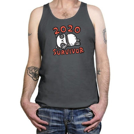 2020 Panda Survivor - Tanktop Tanktop RIPT Apparel X-Small / Asphalt