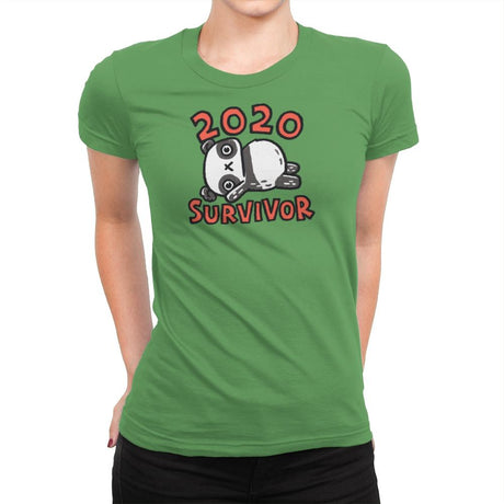 2020 Panda Survivor - Womens Premium T-Shirts RIPT Apparel Small / Kelly