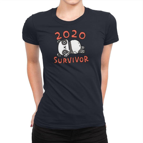 2020 Panda Survivor - Womens Premium T-Shirts RIPT Apparel Small / Midnight Navy