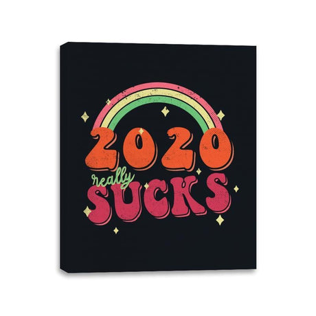 2020 Sucks - Canvas Wraps Canvas Wraps RIPT Apparel 11x14 / Black