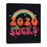 2020 Sucks - Canvas Wraps Canvas Wraps RIPT Apparel 16x20 / Black