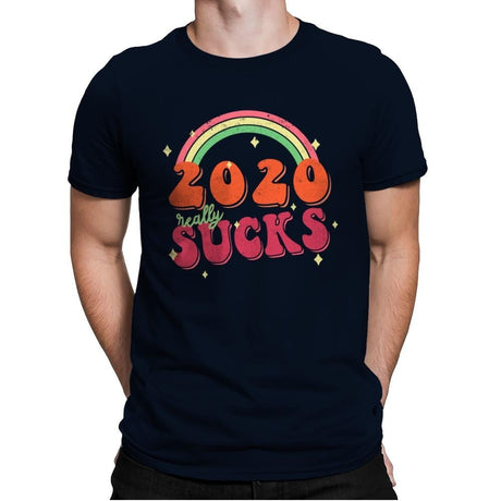 2020 Sucks - Mens Premium T-Shirts RIPT Apparel Small / Midnight Navy