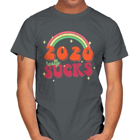 2020 Sucks - Mens T-Shirts RIPT Apparel Small / Charcoal