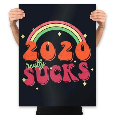 2020 Sucks - Prints Posters RIPT Apparel 18x24 / Black