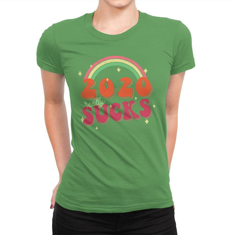 2020 Sucks - Womens Premium T-Shirts RIPT Apparel Small / Kelly