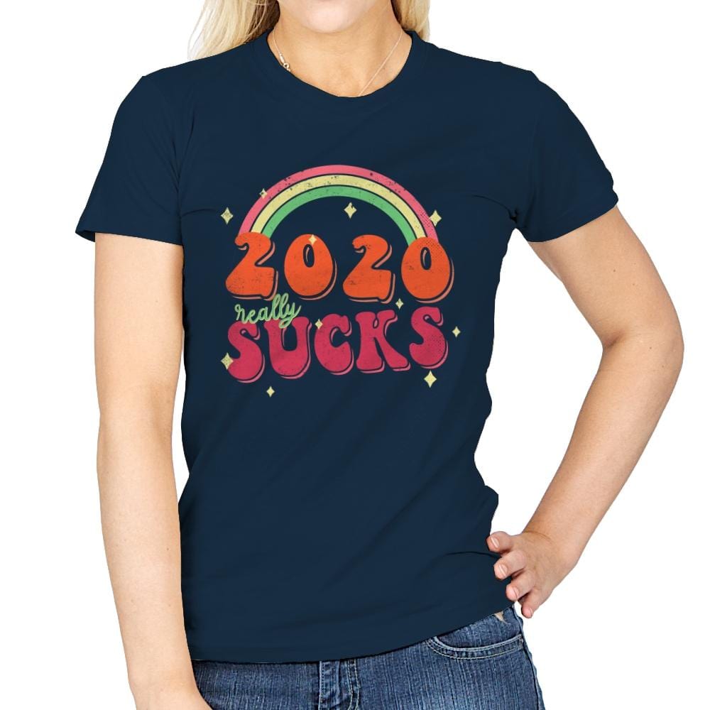 2020 Sucks - Womens T-Shirts RIPT Apparel Small / Navy