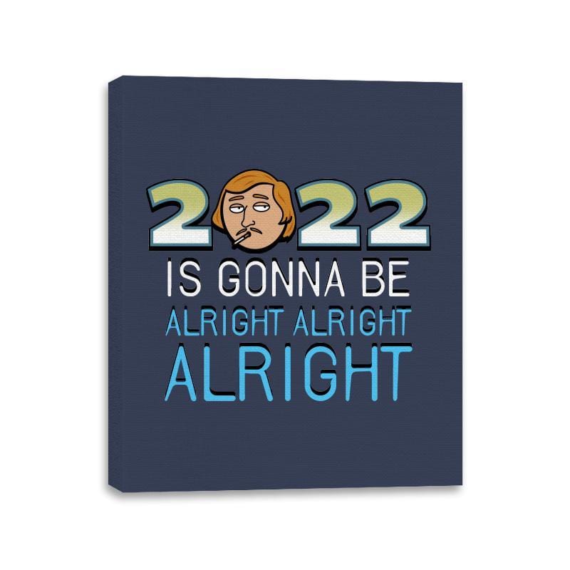 2022 is Gonna be Alright Alright Alright - Canvas Wraps Canvas Wraps RIPT Apparel 11x14 / Navy