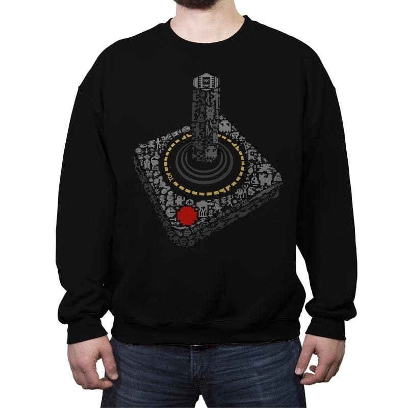 2600 Game On - Crew Neck Sweatshirt Crew Neck Sweatshirt RIPT Apparel Small / Black