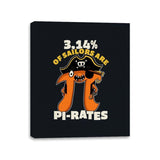 3,14% of Sailors are Pi Rates - Canvas Wraps Canvas Wraps RIPT Apparel 11x14 / Black
