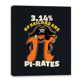 3,14% of Sailors are Pi Rates - Canvas Wraps Canvas Wraps RIPT Apparel 16x20 / Black