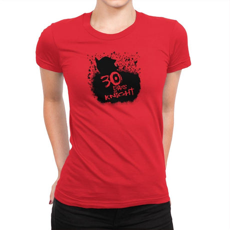 30 Days of Knight Exclusive - Womens Premium T-Shirts RIPT Apparel Small / Red