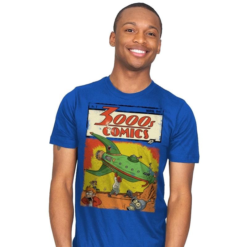 3000s Comics - Mens T-Shirts RIPT Apparel Small / Royal
