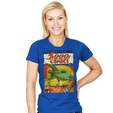 3000s Comics - Womens T-Shirts RIPT Apparel Small / Royal