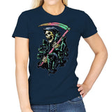 7 Deathly Cats - Womens T-Shirts RIPT Apparel Small / Navy