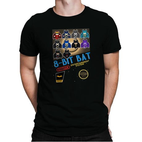 8-Bit Bat - Mens Premium T-Shirts RIPT Apparel Small / Black